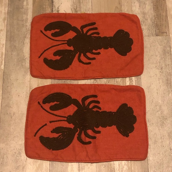 Vintage Other - Vintage Lobster Pillow Shams